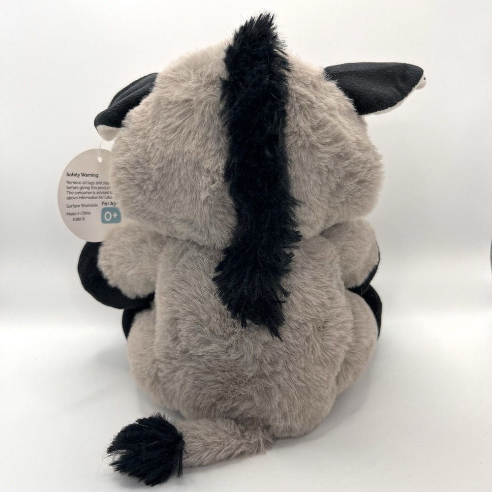 Injoy Sitting Chunky Donkey Plush Gray Black Xtra Soft‎ NWT Cuddle Lovey Retired - Picture 3 of 8